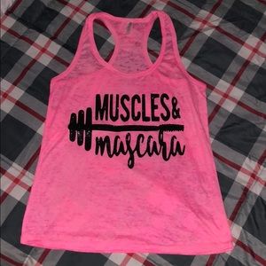 Muscles and Mascara workout tank size large